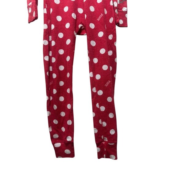 Victoria Secret Y2K 00s Polka Dot One Piece Pajama Medium Thermal Bling Sequins - Picture 7 of 16